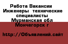 Работа Вакансии - Инженеры, технические специалисты. Мурманская обл.,Мончегорск г.